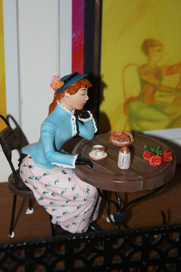 Дамочка в кафе