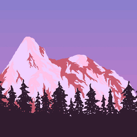 розовые горы