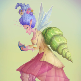 Snail Fairy for July Character Design Challenge