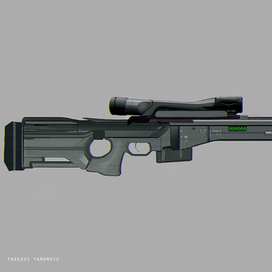 Sci-Fi sniper rifle 