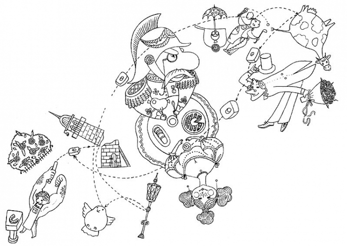 Книжка-раскраска. Даниил Хармс «Сказка»