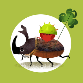 Каштанчик на жуке