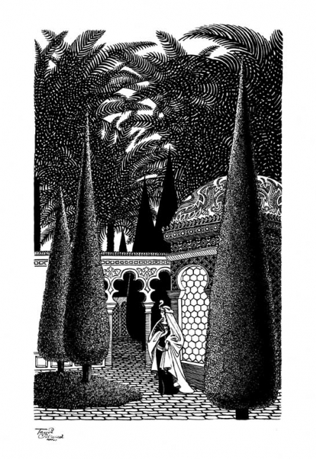 Иллюстрация к сказке из сборника &quot;Тысяча и одна ночь&quot; для издательства &quot;Терра&quot;