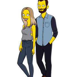 Портрет в стиле Симпсонов