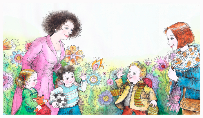 "Матюша идет в детский  сад."