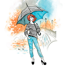 Fashion иллюстрация для обложки блокнота 2