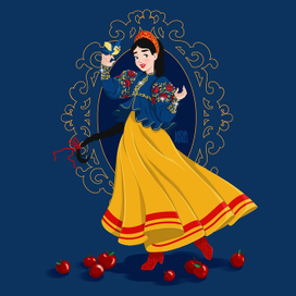 Принцессы Диснея в Русском стиле: Белоснежка