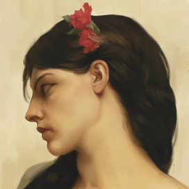 Study of the painting by Jules Lefebvre