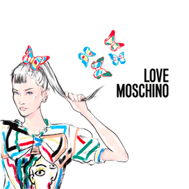 Иллюстрация для модного брэнда одежды Moschino
