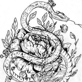 Snake and Flower