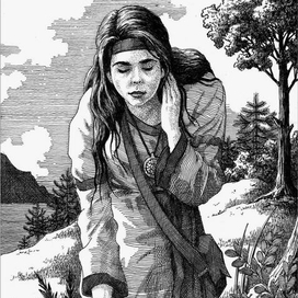 Хэдда собирает травы