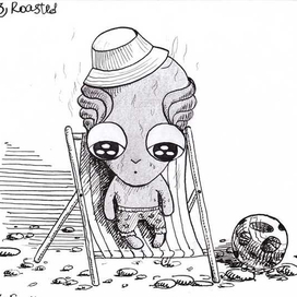  Inktober 2018, 3 тема - поджаренный