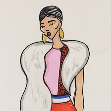 Набросок платья