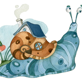 Голубая улитка