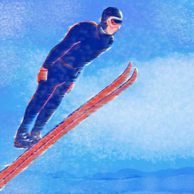 Летающий лыжник