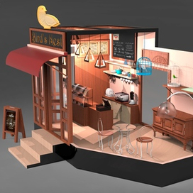 Кафе, концепт-арт