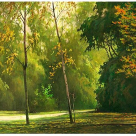 Дорожка в осеннем парке