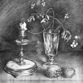 Натюрморт со свечой