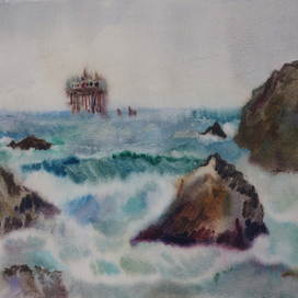 пена. вечер.