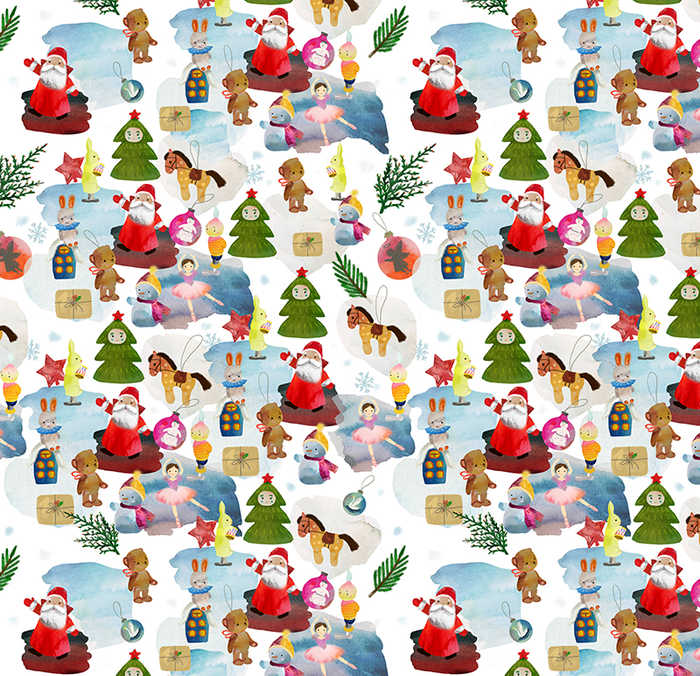 новогодний принт