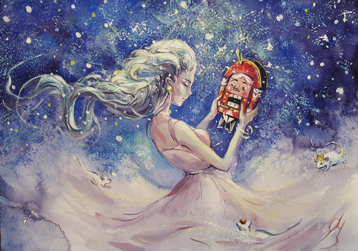 Иллюстрация к сказке Э.Гофмана "Щелкунчик и Мышиный король"