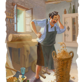 Иллюстрация к сказке "Пиноккио" для издательства"Kirjastus Papüürus"