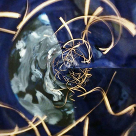 абстракция синий