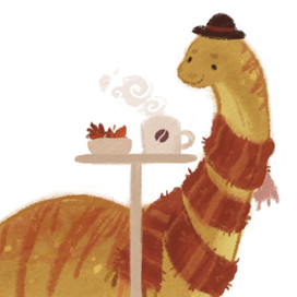 Осенний динозаврик