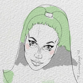 Зелёный, чёрный, белый