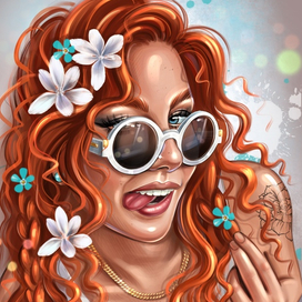 Портрет рыжеволосой девушки