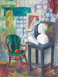 Натюрморт с гипсовой головой