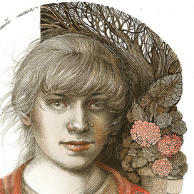 Красная шаль.