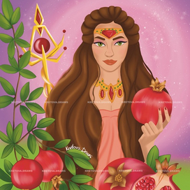 Дева с гранатами