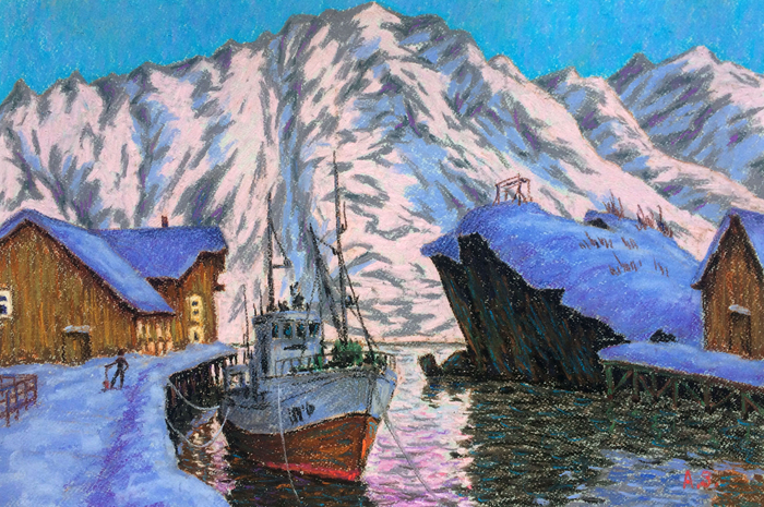 В городке Нусфьорд. Норвегия