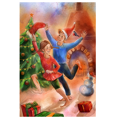 Новогодняя открытка