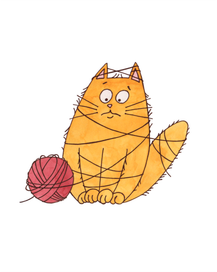 Кот и клубок