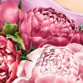 пионы-фрагменты