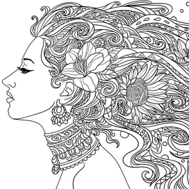 Иллюстрация для раскраски