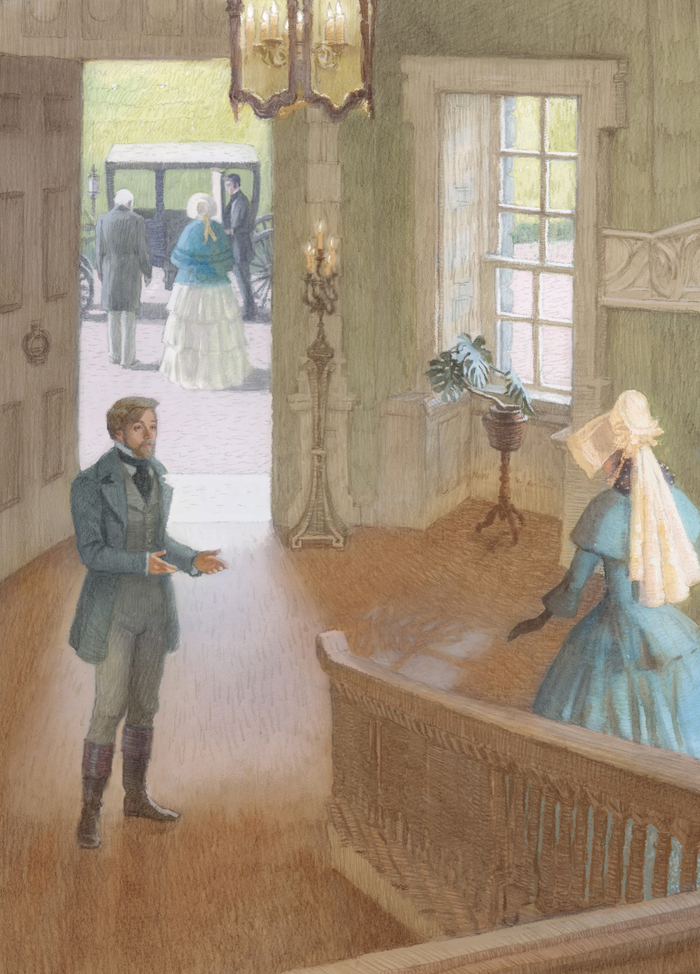 Уилки Коллинз. Рэчел покидает загородный дом.