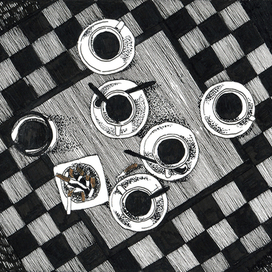 Иллюстрация к фильму Кофе и сигареты