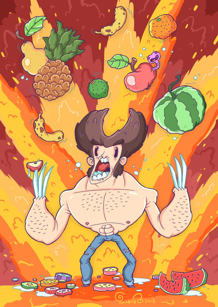 Wolverine Ninja Fruit!