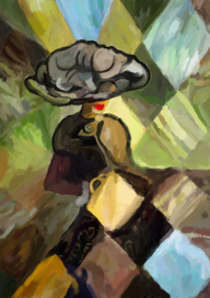 Как женщина, так и птица