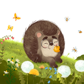 «Ёжик и солнечное лето» Для издательство Clever