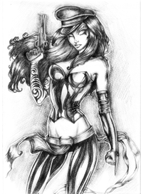 Персонаж в стиле комиксов