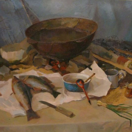 Натюрморт с рыбой