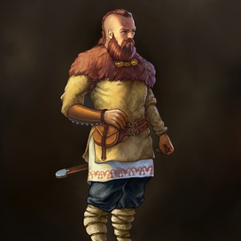 Проект Гиперборея, Персонаж воин, вид 3/4