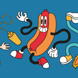 Иллюстрации для фаст-фуда