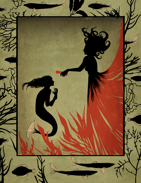 Иллюстрация к сказке Х.К.Андерсена "Русалочка"