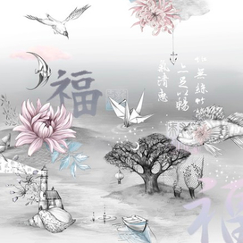 Иллюстрация океан облаков