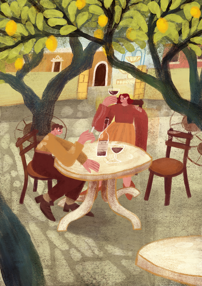 Солнце в бокале вина